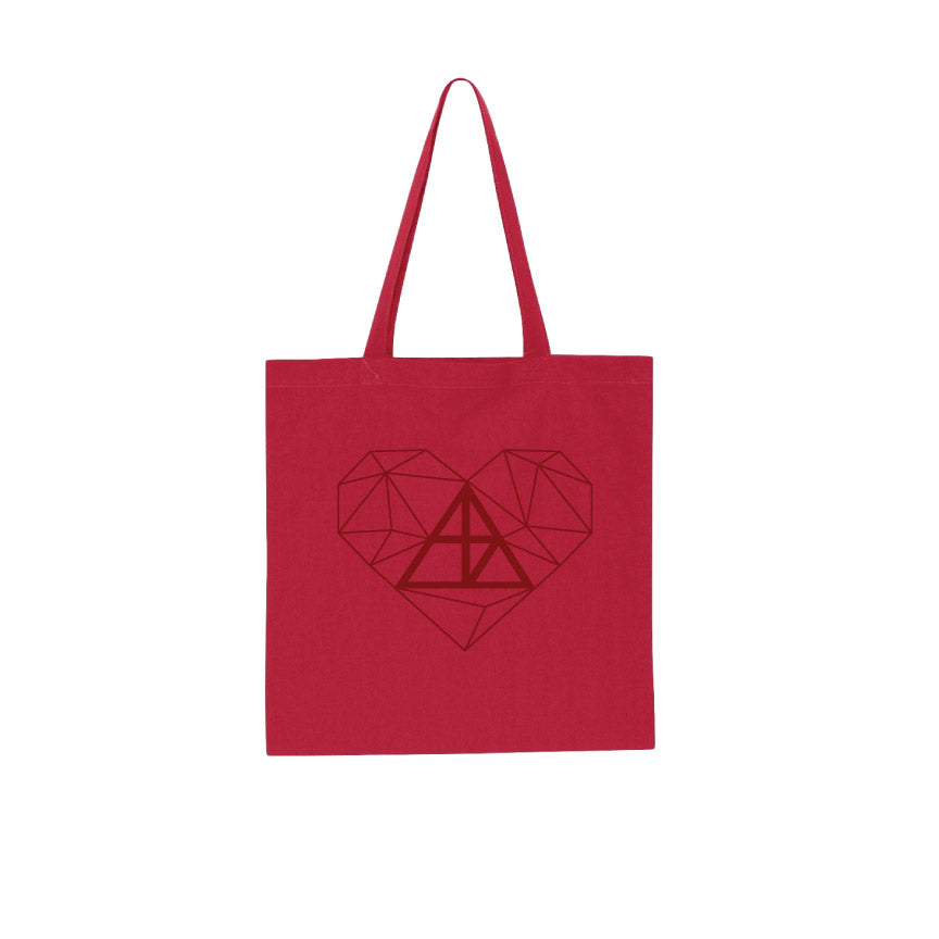 Geometric Heart Tote